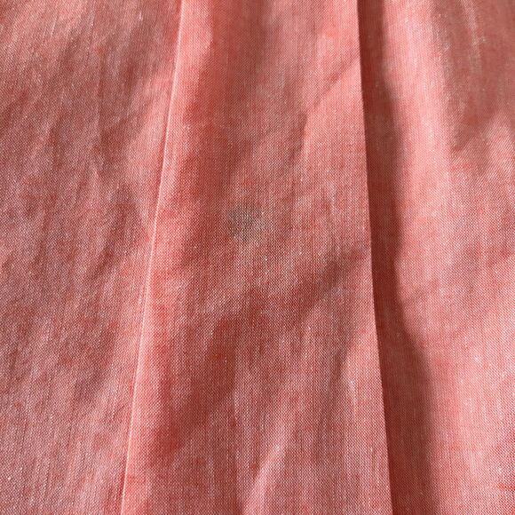 Ming Wang Cotton Linen Blend Button Down Shirt Coral Size XL - Picture 6 of 6